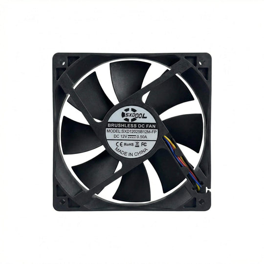 Ventilador SXDOOL de 120 mm y 12 V CC, 12025, 0,50 A, 3500 RPM, 80,5 CFM, alto flujo de aire, rodamiento de bolas doble, 4 pines, PWM, control de velocidad inteligente, ventilador para PC y servidor.