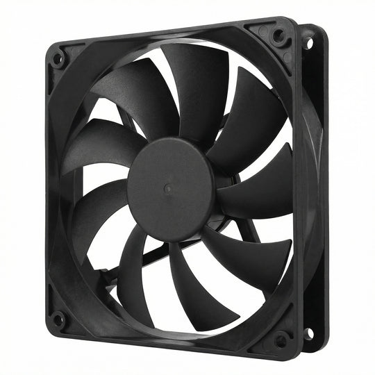 Ventilador de refrigeración SXDOOL de alto flujo de aire, 135 × 135 × 25 mm, 12 V CC, 2700 RPM, 124,85 CFM, doble rodamiento de bolas, 2 pines