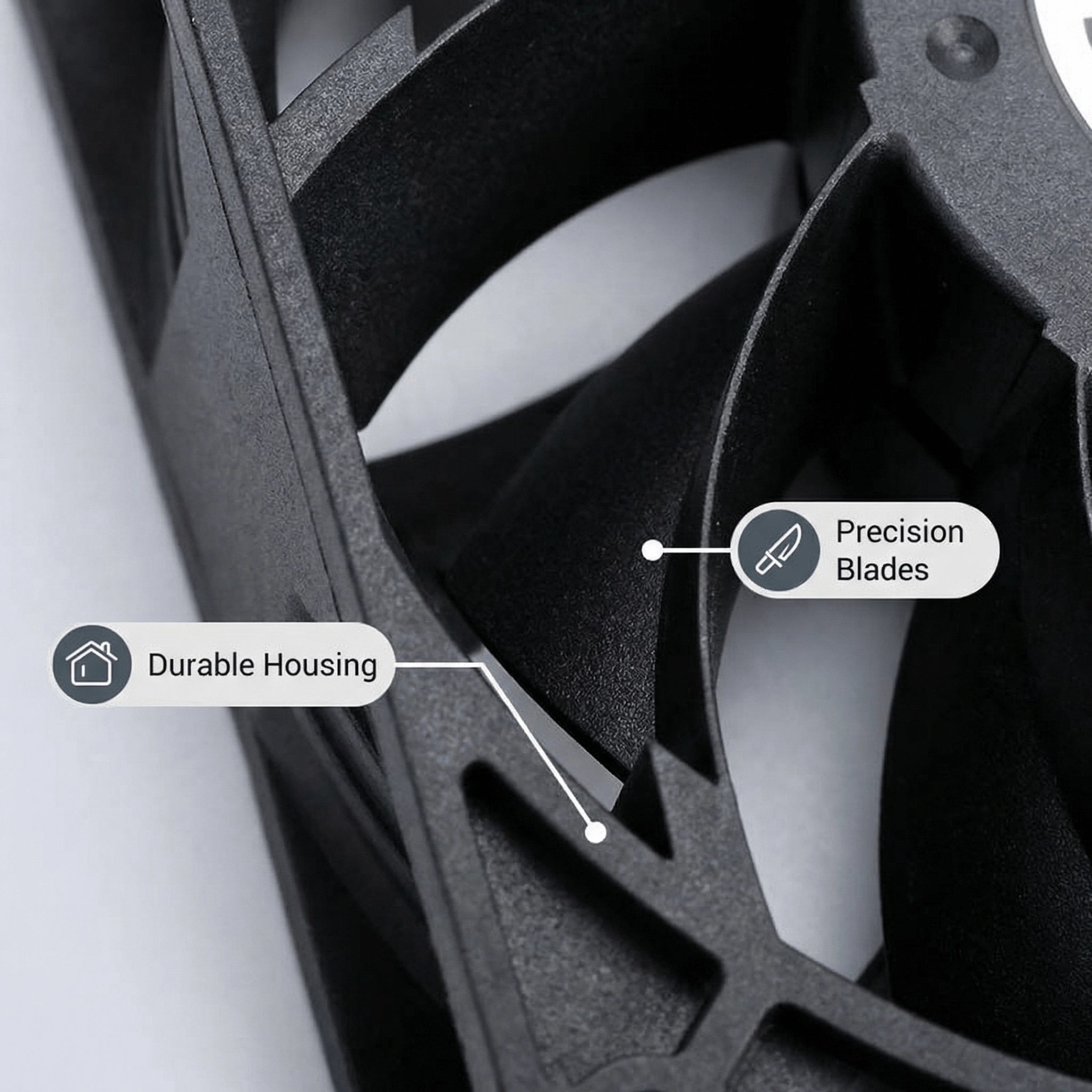 SXDOOL 92×92×38mm DC 24V High-Speed Axial Cooling Fan — 3400RPM, 92CFM, Dual Ball Bearing