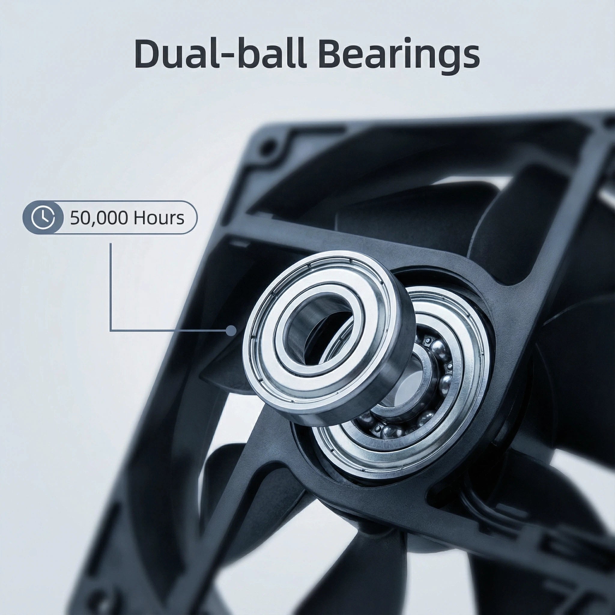 120mm EC Cooling Fan - 120x120x25mm Dual Ball Bearing, AC 90-270V, 2800 RPM, 100.2 CFM for Server Cabinet, Chassis, Industrial Case Cooling | Source Factory