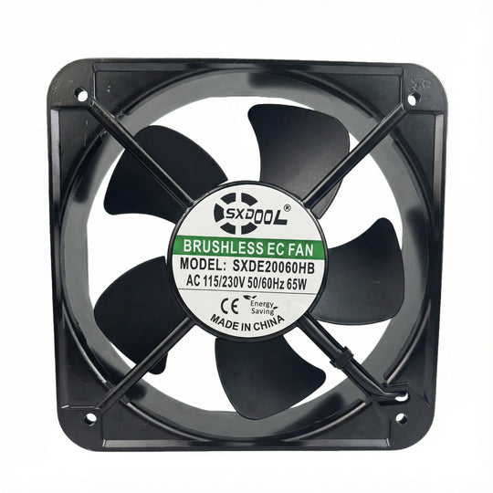 SXDOOL 200x200x60mm 220V EC Axial Fan 640CFM Dual Ball Bearing