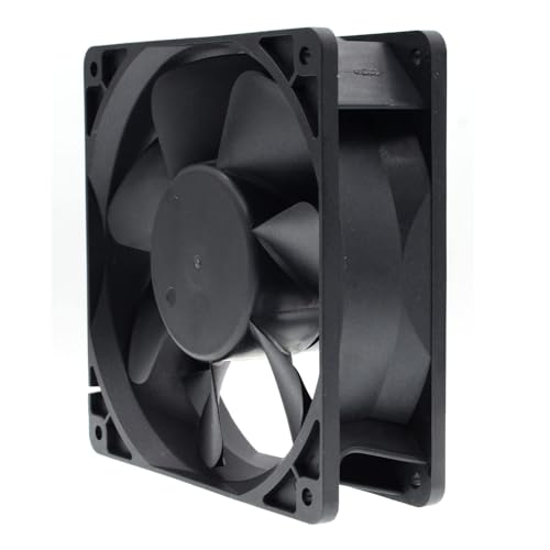 SXDOOL 120mm EC Cooling Fan - 120x120x38mm Dual Ball Bearing, AC 90-270V, 3000 RPM, 126 CFM High Airflow for Server Cabinet, Industrial Chassis & Powerful Ventilation | Source Factory