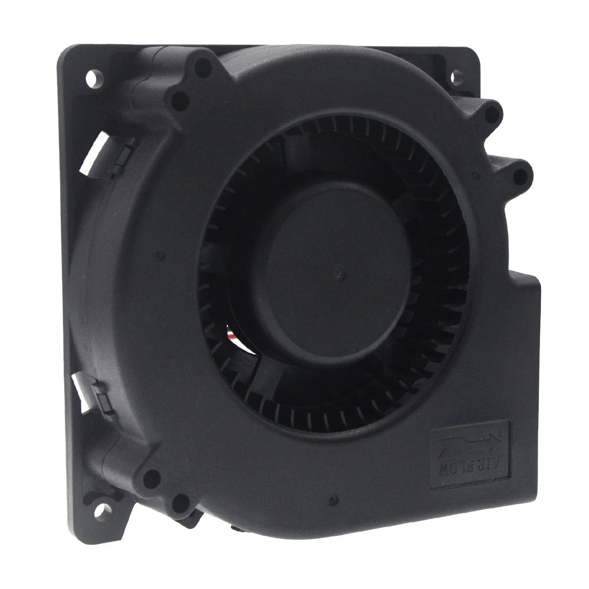 sxdool 12V DC Centrifugal Blower Fan 120x120x32mm - 30.8 CFM, 2500 RPM, Dual Ball Bearing, for Inverter, Server, and Cabinet Cooling