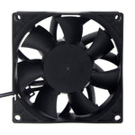 Ventilador de refrigeración con motor EC de 92 mm - Rodamiento de bolas doble de 92 x 92 x 38 mm, CA 115 V/230 V, 3200 RPM, 68,5 CFM para refrigeración de gabinetes de servidores y chasis industriales | Source Factory - EC Axial Fan by SXDOOL
