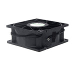 Ventilador de refrigeración con motor EC de 92 mm - Rodamiento de bolas doble de 92 x 92 x 38 mm, CA 115 V/230 V, 3200 RPM, 68,5 CFM para refrigeración de gabinetes de servidores y chasis industriales | Source Factory - EC Axial Fan by SXDOOL