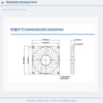 80x80x10mm 80mm 8010 DC Cooling Fan Series | 5V 12V 24V | Dual Ball Bearing - DC Axial Fan by SXDOOL