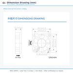 30x30x10mm 30mm 3010 DC Cooling Fan Series | 5V 12V 24V | Dual Ball Bearing - DC Axial Fan by SXDOOL