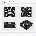 80x80x25mm 80mm 8025 DC Cooling Fan Series | 5V 12V 24V 48V | Dual Ball Bearing - DC Axial Fan by SXDOOL