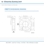 60x60x15mm 60mm 6015 DC Cooling Fan Series | 5V 12V 24V | Dual Ball Bearing