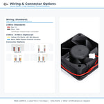 60x60x25mm 60mm 6025 DC Cooling Fan Series | 5V 12V 24V 48V | Dual Ball Bearing - DC Axial Fan by SXDOOL