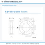 60x60x20mm 60mm 6020 DC Cooling Fan Series | 5V 12V 24V | Dual Ball Bearing - DC Axial Fan by SXDOOL