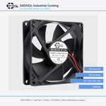 92x92x25mm 92mm 9225 DC Cooling Fan Series | 5V 12V 24V 48V | Dual Ball Bearing - DC Axial Fan by SXDOOL