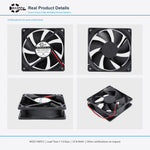92x92x25mm 92mm 9225 DC Cooling Fan Series | 5V 12V 24V 48V | Dual Ball Bearing - DC Axial Fan by SXDOOL