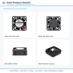 40x40x15mm 40mm 4015 DC Cooling Fan Series | 5V 12V 24V | Dual Ball Bearing - DC Axial Fan by SXDOOL