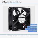 80x80x25mm 80mm 8025 DC Cooling Fan Series | 5V 12V 24V 48V | Dual Ball Bearing - DC Axial Fan by SXDOOL