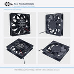 120x120x25mm 120mm 12025 High Speed DC Cooling Fan Series | 12V 24V 48V | Dual Ball Bearing - DC Axial Fan by SXDOOL
