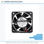 60x60x25mm 60mm 6025 DC Cooling Fan Series | 5V 12V 24V 48V | Dual Ball Bearing - DC Axial Fan by SXDOOL