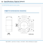 20x20x10mm 20mm 2010 DC Cooling Fan Series | 5V 12V | Dual Ball Bearing - DC Axial Fan by SXDOOL