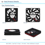 60x60x10mm 60mm 6010 DC Cooling Fan Series | 5V 12V 24V | Dual Ball Bearing - DC Axial Fan by SXDOOL