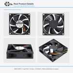 80x80x20mm 80mm 8020 DC Cooling Fan Series | 12V 24V 48V | Dual Ball Bearing - DC Axial Fan by SXDOOL