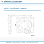 60x60x10mm 60mm 6010 DC Cooling Fan Series | 5V 12V 24V | Dual Ball Bearing - DC Axial Fan by SXDOOL