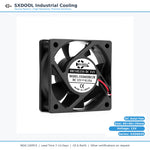 60x60x20mm 60mm 6020 DC Cooling Fan Series | 5V 12V 24V | Dual Ball Bearing - DC Axial Fan by SXDOOL