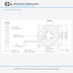 92x92x15mm 92mm 9215 DC Cooling Fan Series | 5V 12V 24V | Dual Ball Bearing - DC Axial Fan by SXDOOL