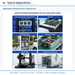 40x40x28mm 40mm 4028 DC Cooling Fan Series | 5V 12V 24V 48V | Dual Ball Bearing - DC Axial Fan by SXDOOL