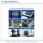 60x60x15mm 60mm 6015 DC Cooling Fan Series | 5V 12V 24V | Dual Ball Bearing