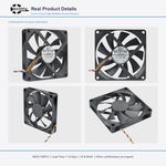 92x92x15mm 92mm 9215 DC Cooling Fan Series | 5V 12V 24V | Dual Ball Bearing - DC Axial Fan by SXDOOL