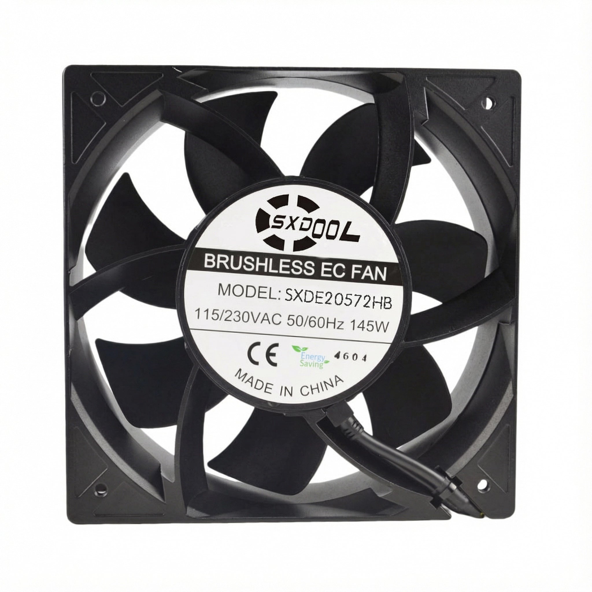 SXDE20572HB 205mm EC Cooling Fan - 205x205x72mm, 115V/230V, 963 CFM, 3600 RPM with PWM Control for Industrial Cabinets, Charging Piles & Server Racks | High-Efficiency Source Factory