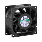 SXDE8038BH EC Axial Cooling Fan 80x80x38mm - AC 90-270V Wide Voltage, 3800RPM, 52CFM, 5W Energy Efficient for Server Cabinet, Industrial Chassis, Communication Equipment