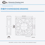 92x92x25mm 92mm 9225 DC Cooling Fan Series | 12V 24V 48V | High Speed Dual Ball Bearing - DC Axial Fan by SXDOOL
