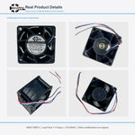 60x60x38mm 60mm 6038 DC Cooling Fan Series | 12V 24V 48V | High Speed Dual Ball Bearing - DC Axial Fan by SXDOOL
