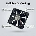 SXDOOL 12025 24V DC Axial Fan 79CFM Dual Ball Bearing - DC Axial Fan by SXDOOL