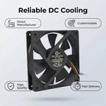 Ventilador de CC de alta velocidad SXDOOL de 120 mm, 12025, 12 V, 0,80 A, 4400 RPM, 143,1 CFM, con rodamiento de bolas doble, 4 pines, PWM, para CPU de servidor.  - DC Axial Fan by SXDOOL