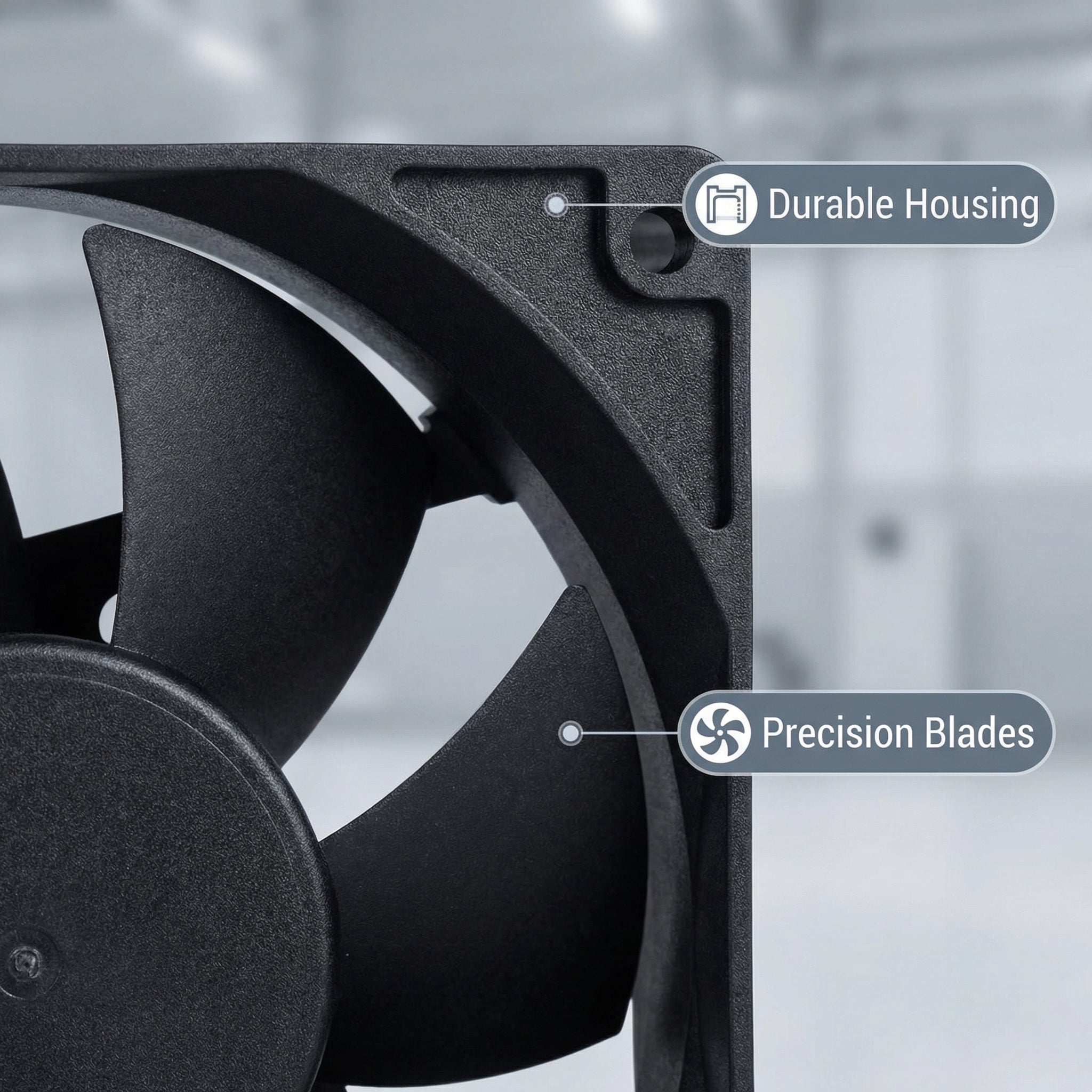 SXDOOL 120mm High Speed DC Fan, 12025 12V 0.56A 4400RPM 135.5CFM, 120X120X25mm Dual Ball Bearing Industrial Cooling Fan