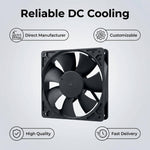 SXDOOL 12025 12V DC Axial Fan 80.5CFM Dual Ball Bearing - DC Axial Fan by SXDOOL