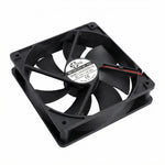 Ventilador de CC SXDOOL de 120 mm, 12025, 12 V, 0,18 A, 2200 RPM, 79 CFM, ultrasilencioso con doble rodamiento de bolas para PC y chasis industriales.  - DC Axial Fan by SXDOOL