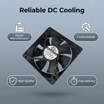 SXDOOL 12025 24V DC Axial Fan 94CFM Dual Ball Bearing - DC Axial Fan by SXDOOL