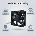 SXDOOL 12038 24V DC Axial Fan 188CFM Dual Ball Bearing - DC Axial Fan by SXDOOL