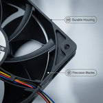 SXDOOL 12038 24V DC Axial Fan 188CFM Dual Ball Bearing - DC Axial Fan by SXDOOL