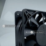 Ventilador SXDOOL de 120 mm y 24 V CC, 12038, 1,00 A, 4500 RPM, 200 CFM, alto flujo de aire, con doble rodamiento de bolas, de grado industrial, para fuentes de alimentación y armarios.  - DC Axial Fan by SXDOOL