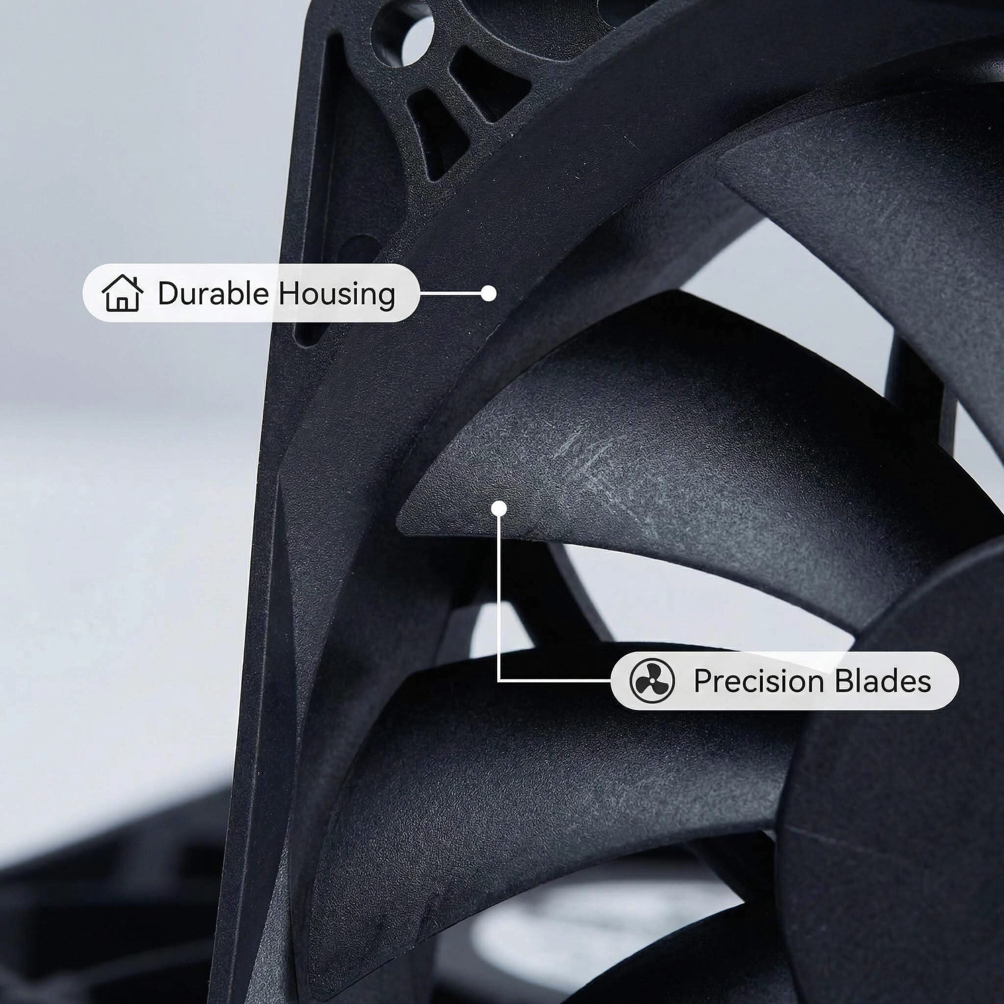 SXDOOL 120mm Extreme High Speed Fan, 12038 12V 3.3A 4500RPM 215CFM, Dual Ball Bearing 4-Pin PWM High Static Pressure Industrial Cooling Fan