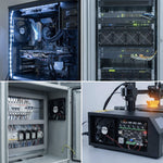 Ventilador de refrigeración SXDOOL de alto flujo de aire, 135 × 135 × 25 mm, 12 V CC, 2700 RPM, 124,85 CFM, doble rodamiento de bolas, 2 pines