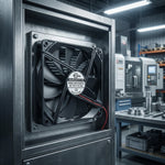 Ventilador de refrigeración SXDOOL de alto flujo de aire, 135 × 135 × 25 mm, 12 V CC, 2700 RPM, 124,85 CFM, doble rodamiento de bolas, 2 pines