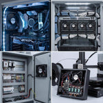 Ventilador de CC SXDOOL de 92 mm, 92 x 92 x 25 mm, 0,30 A, 3000 RPM, 59,6 CFM, con rodamiento de bolas doble de alta presión estática para estaciones de trabajo y equipos industriales.  - DC Axial Fan by SXDOOL