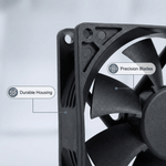 Ventilador de alta velocidad SXDOOL de 92 × 92 × 38 mm, 12 V CC — 4600 RPM | 103 CFM | Rodamiento de bolas doble (OEM) - DC Axial Fan by SXDOOL