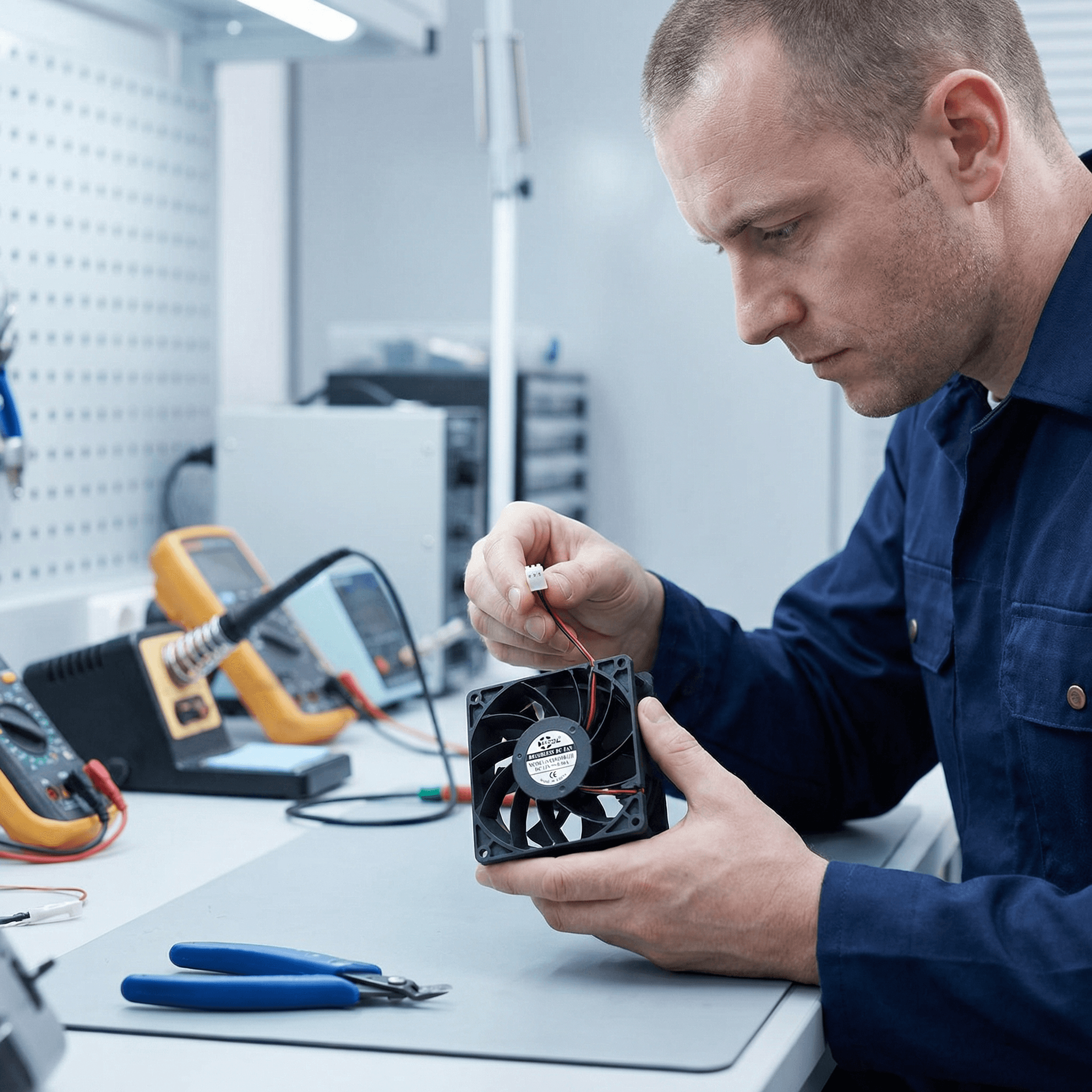 SXDOOL 92×92×38mm DC 12V High-Speed Cooling Fan — 4600 RPM | 103 CFM | Dual Ball Bearing (OEM)