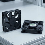 Ventilador de refrigeración EC de 120 mm - Rodamiento de bolas doble de 120 x 120 x 25 mm, CA 90-270 V, 2800 RPM, 100,2 CFM para refrigeración de gabinetes de servidores, chasis y cajas industriales | Source Factory - EC Axial Fan by SXDOOL